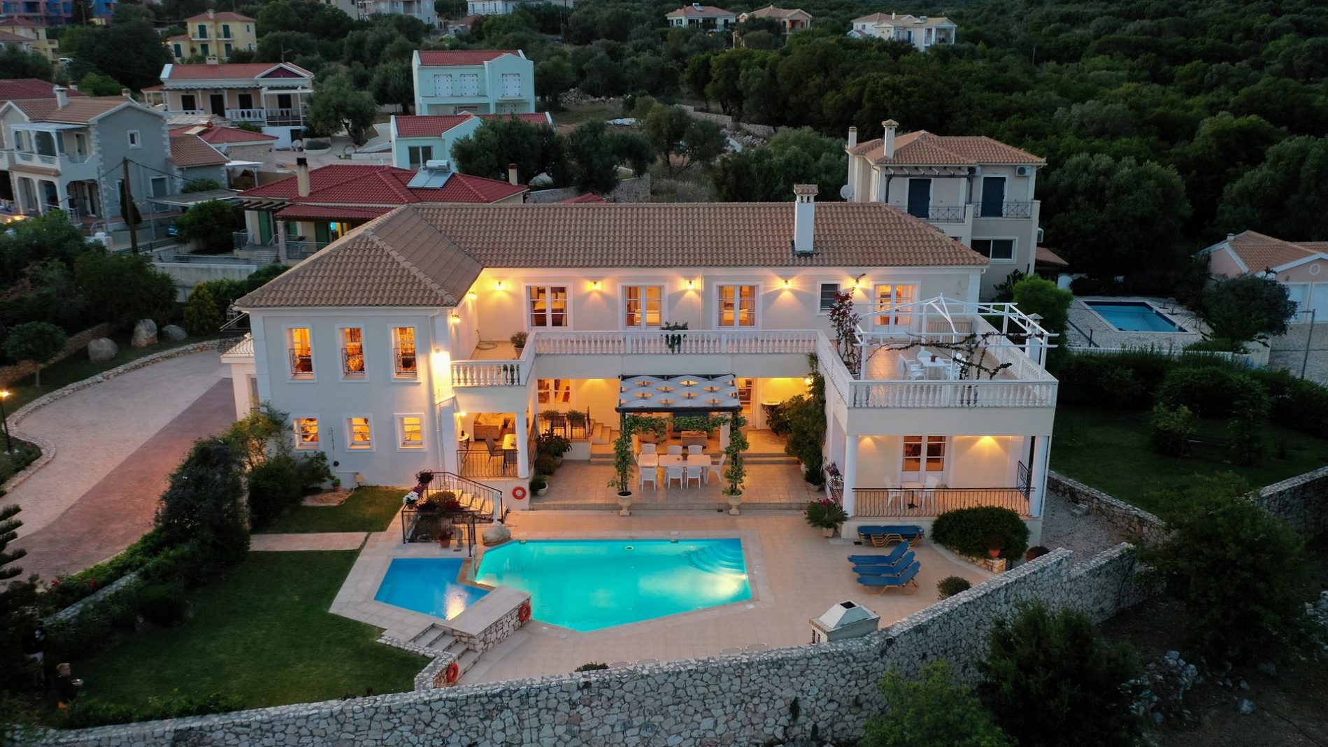 Villa Loukia - Kefalonia - view by drone